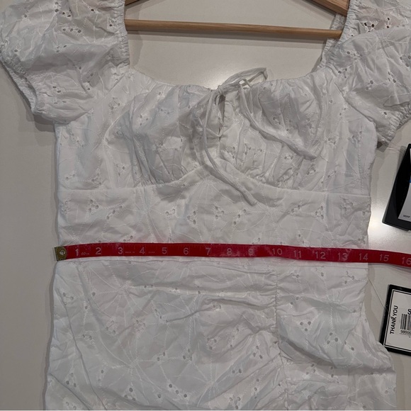 City Studio White‎ Mini Eyelit Dress Size small - Picture 4 of 7